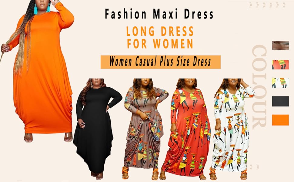 Plus Size Maxi Dress for Women