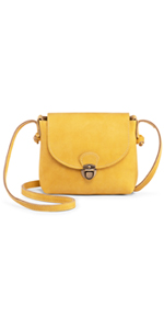 bolso amarillo mujer