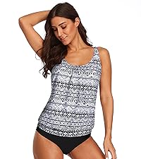 bathing suits for women tummy control 2 piece tankini