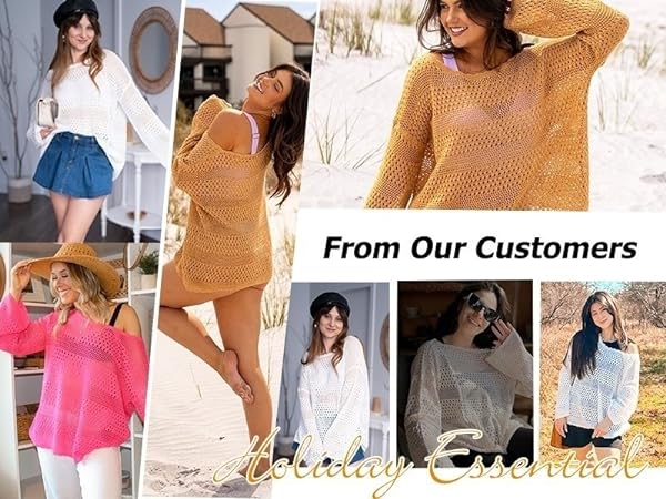 Beach Crochet Cover Ups for Women