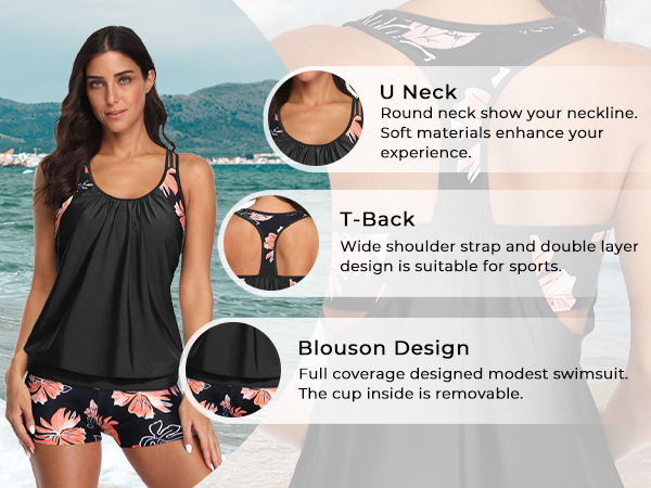 women''s tankini tops only