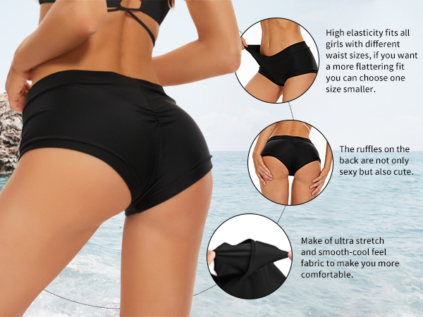 tummy control swim bottoms