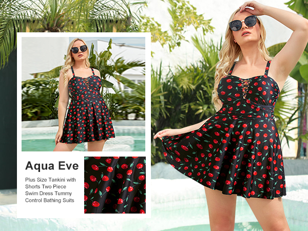 Black Cherry plus swimdress