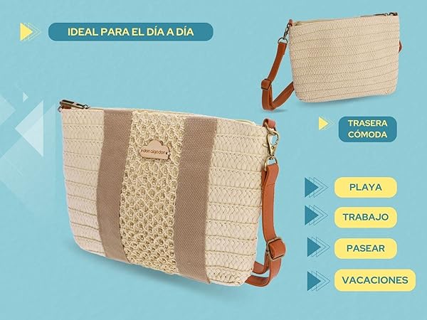 bandoleras mujer don algodon bolso cruzar crossbody bag messenger casual diario urbana amplia