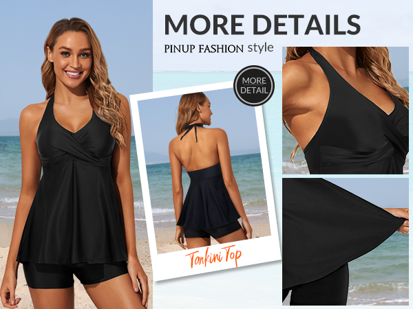 Women''s Halter Tankini Top