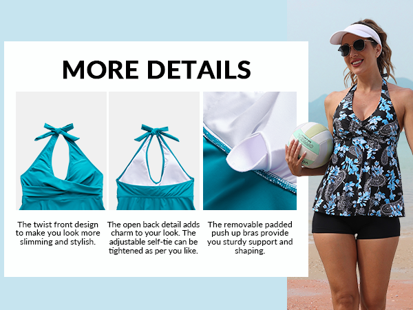 Women''s Halter Tankini Top Only