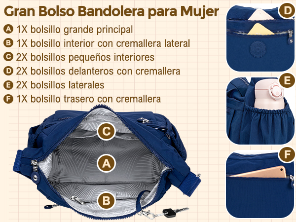 bolso bandolera mujer 