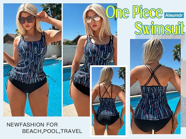 Two Piece Tankini Swimsuit