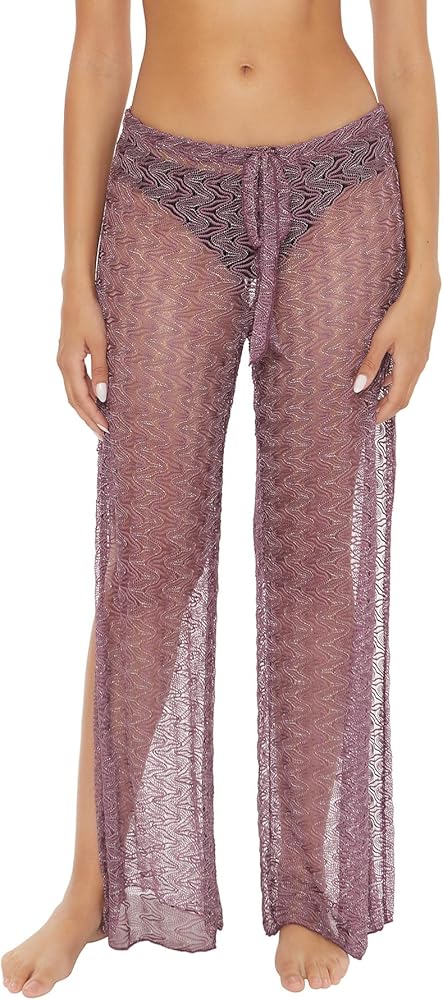 BECCA Riviera Pants, Split Leg, Crochet, Beach Cover Ups for Women