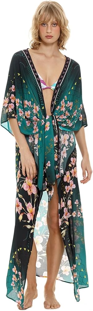 AGUA BENDITA Swimwear Women's Dara Gleam Kimono Multi