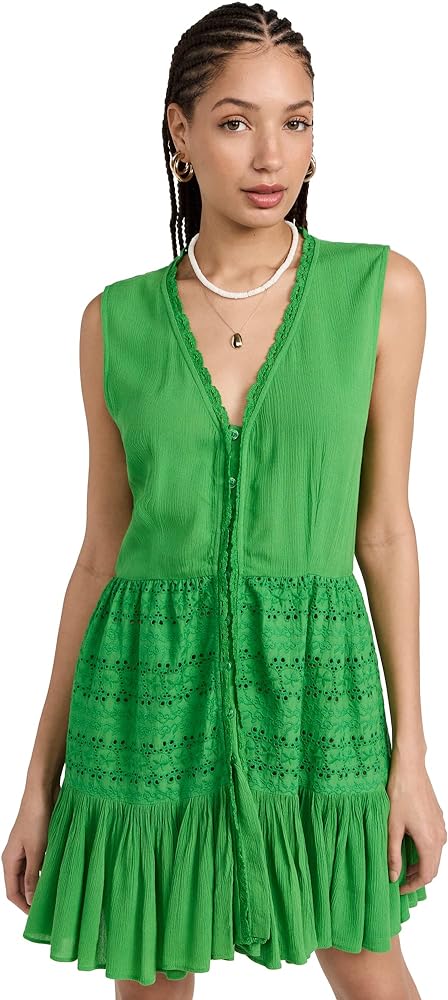 Women's Eyelet Mini Dress