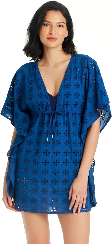 Bleu Rod Beattie Eyes Wide Open Caftan Navy LG