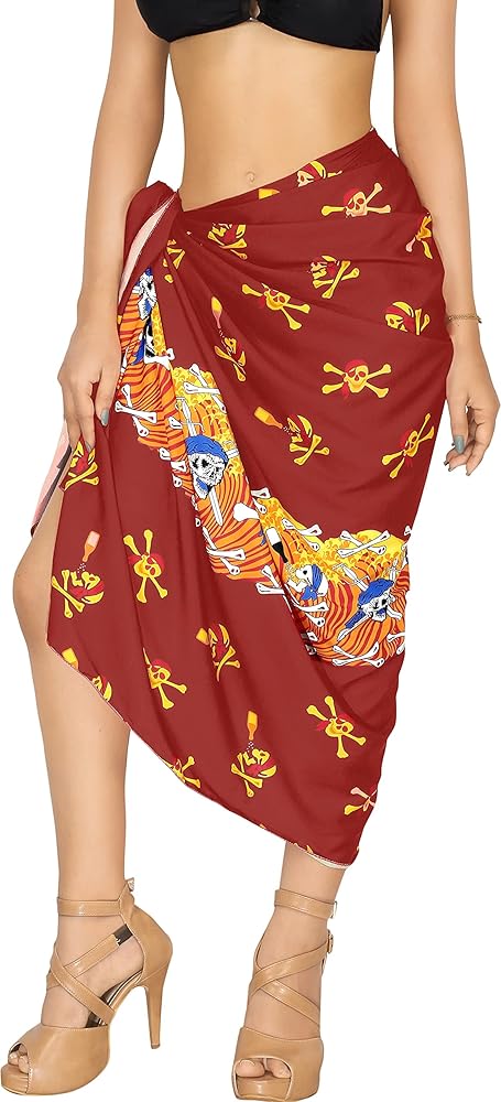 LA LEELA Women's Sarong Wraps Swimwear Cover up Wrap