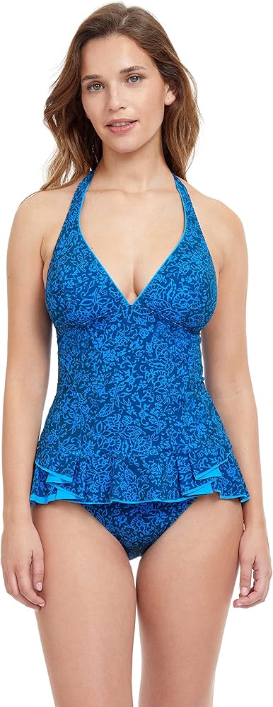 Profile by Gottex Women's Standard Mehndi Halter Tankini