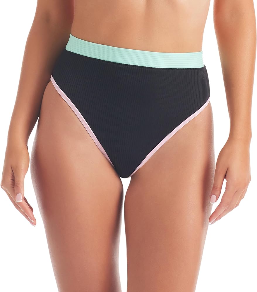 Jessica Simpson Women's Standard High Waisted Bikini Bottom Swimsuit