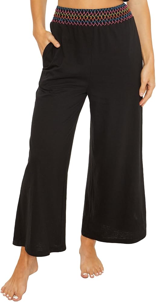 Sunset Cropped Pants, Side Pockets, Casual, Beach Cover Ups for Women