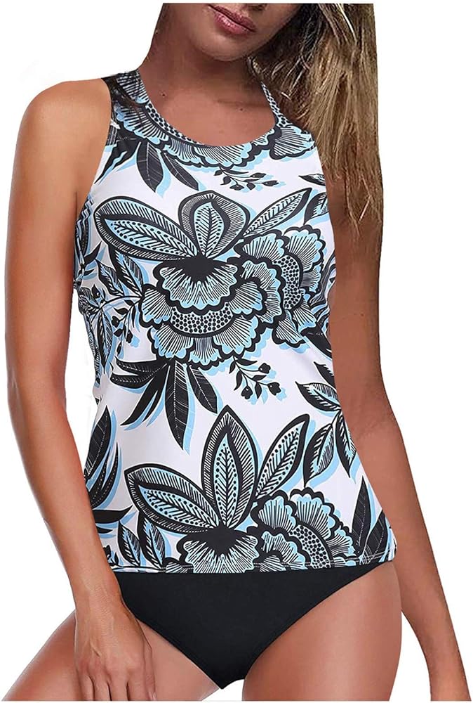 swim suits for women 2024 teal tankini striped tankini swimsuit ladies tankini swimsuits with shorts tunic tankini