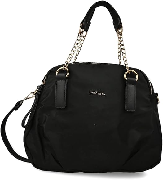 PAYMA - Bolso Shopper de Mujer Impermeable. Bolso de Mano con Correa al Hombro. Bolsillos Interiores y Exteriores con Cremallera. Uso Diario, Viaje, Deporte. Negro, Azul, Verde Militar, Beige y Rosa