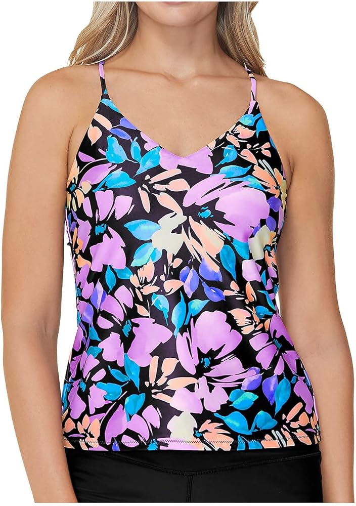 Raisins Women's G710155 Salt + Soul Noumea Cami Tankini Swim Top