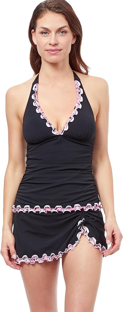 Profile by Gottex Women's Standard Pretty Wild E-Cup Tankini