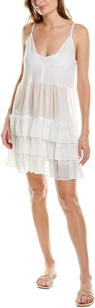 Ramy Brook Women's Lula Sleeveless Ruffle Coverup Dress