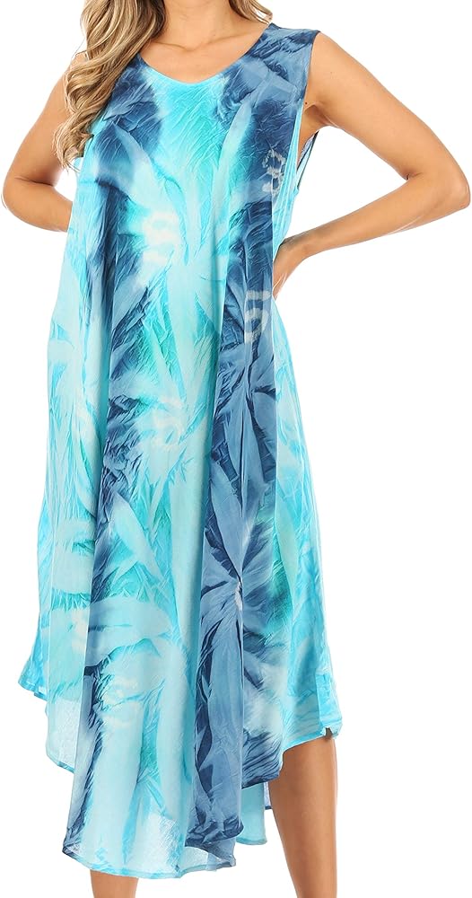 Sakkas Starlight Caftan Tank Dress/Cover Up