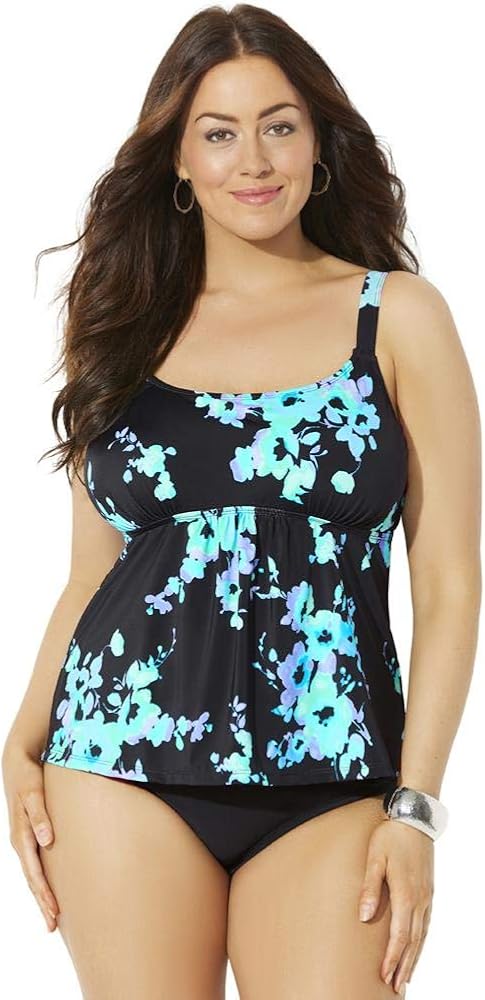 Swimsuits For All Women's Plus Size Flared Tankini Set