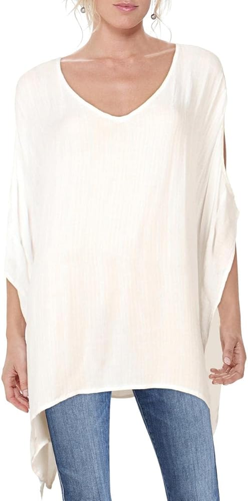 Kenneth Cole Women's Cold Shoulder Tunic Swimsuit Cover Up