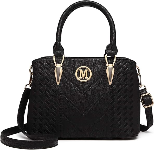 Miss Lulu Bolsos de mano para mujer, bolso de hombro con asa superior de bloque de tres colores