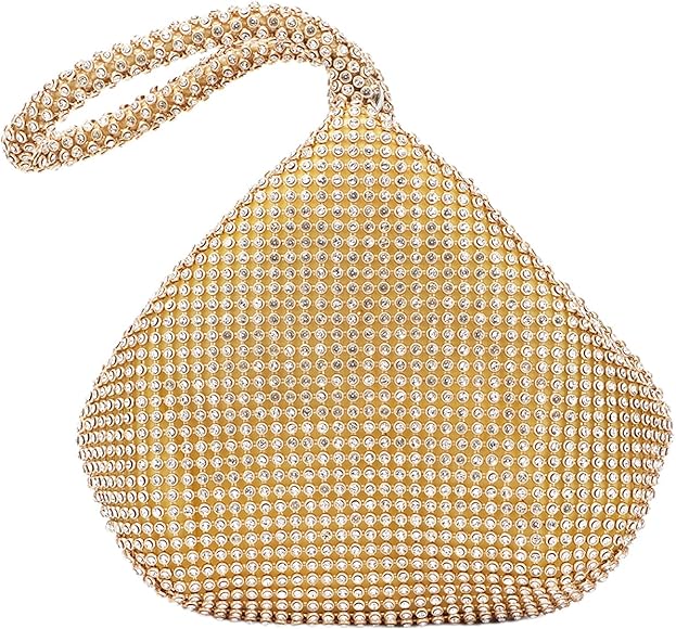 LUI SUI Bolso de noche de cristal de mujer bolso de mujer bolso de diamante de agua bolso de fiesta fiesta baile boda billetera de novia