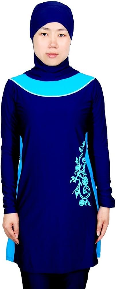 Womens Muslim Swimsuit Islamic Full Cover Modest Swimwear Beachwear Burkini