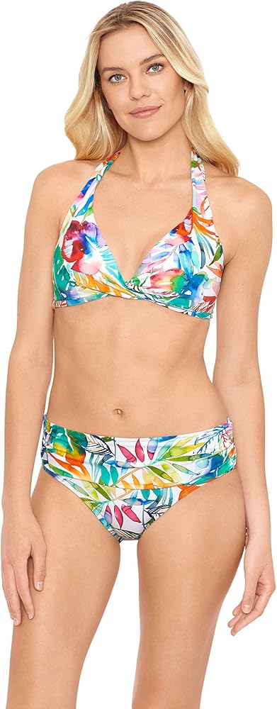 Lauren Ralph Lauren Tropical Caribbean Wide Banded Shirred Hipster Bottoms Multicolored 4