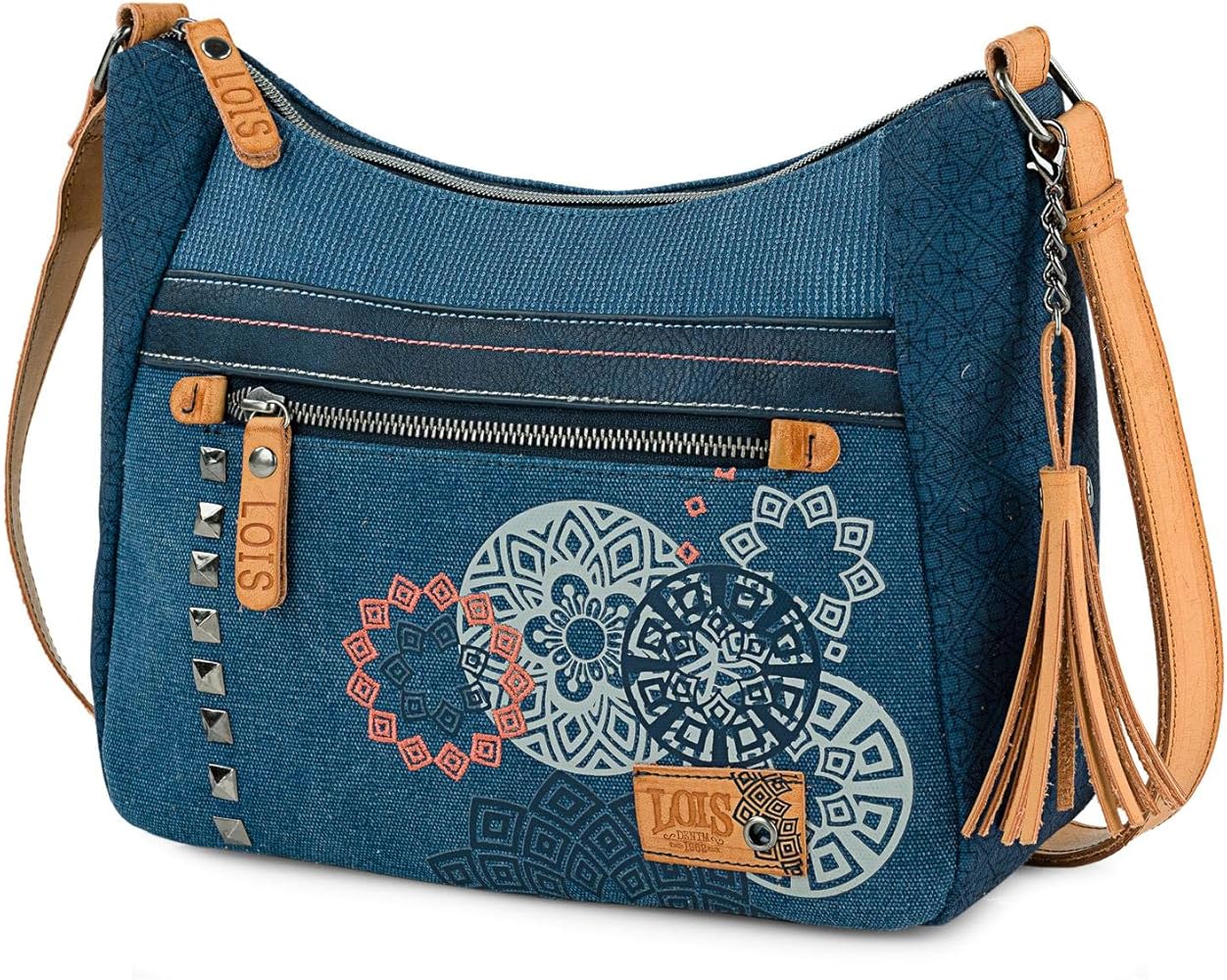 Lois - Bolso Bandolera Mujer - Bolso Mujer Pequeño de Marca - Bolsos Bandolera Mujer de Lona/PU - Bolso Mujer Bandolera de Uso Diario - Bolso Pequeño Mujer Casuales