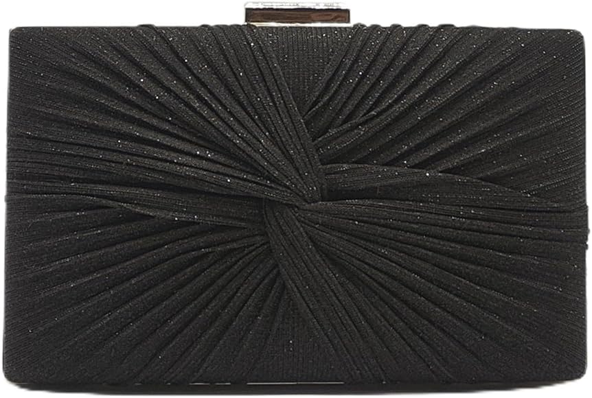 MICHELLE MOON - Bolso de mano para mujer elegante para bodas, fiestas y eventos | Clutch con cadena bandolera, ideal como bolso elegante mujer ceremonia con purpurina o bolso de mano mujer para