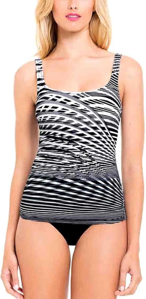 Textured One Piece Swimsuit with Built in Bra for Women