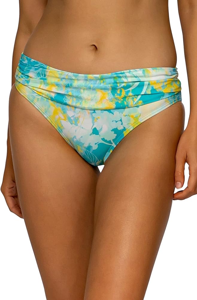 Sunsets Unforgettable Bikini Swim Bottom, Sea Haven, Large