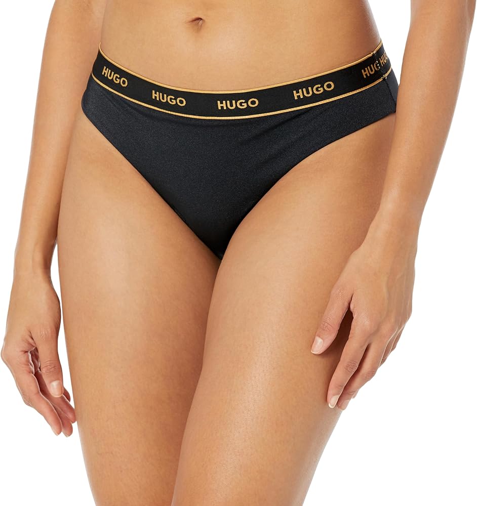 HUGO Women's Standard Classic Swim Bottoms with Sparkling Thread Detail