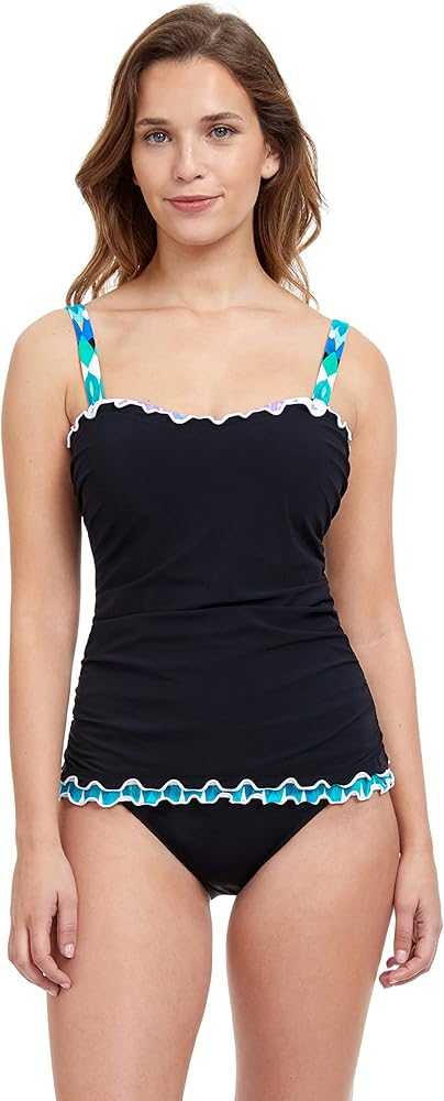 Profile by Gottex Women's Standard Moroccan Escape E-Cup Tankini