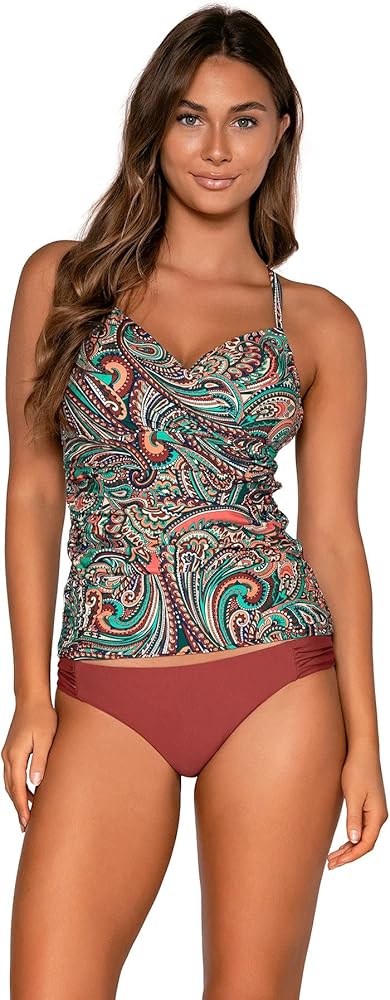 Sunsets Serena Tankini Swim Top, Andalusia, 32DD