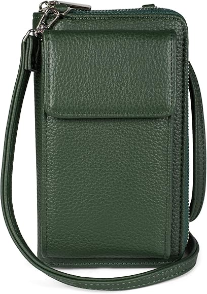 styleBREAKER Cartera de mujer con compartimento para el móvil y protección RFID, bolso de hombro, bolso para el móvil, bolso cruzado 02012362