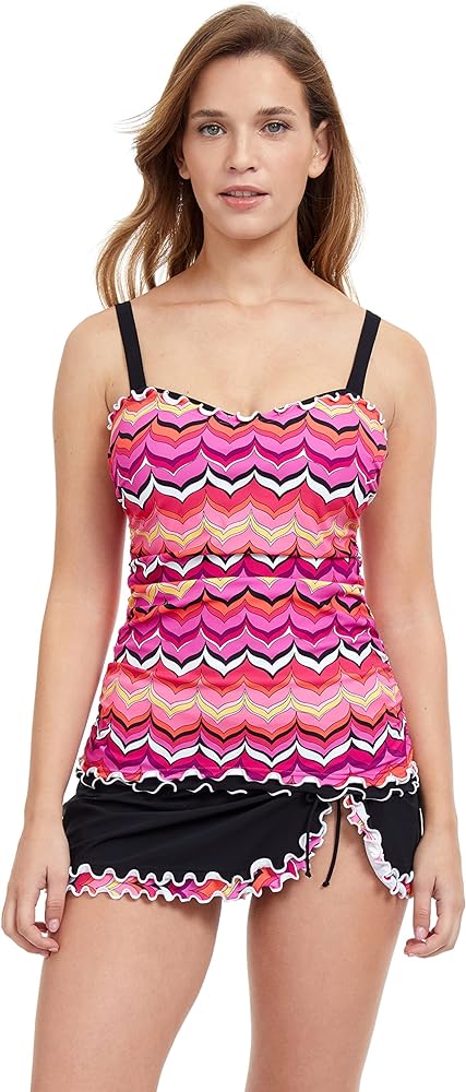 Profile by Gottex Women's Standard Palm Springs E-Cup Tankini