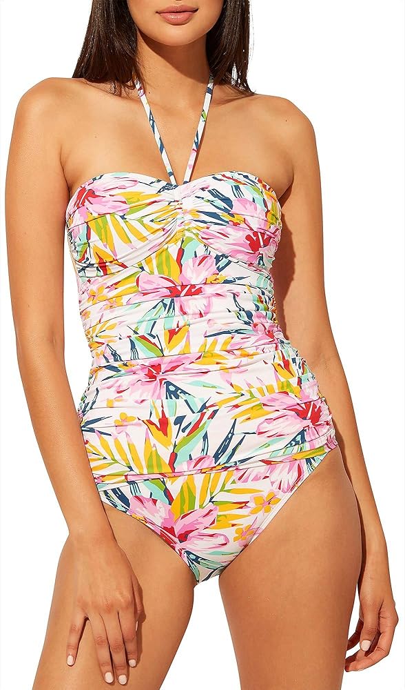 Bleu Rod Beattie Women's Beachy Keen Bandeau Tankini Top Multi 6