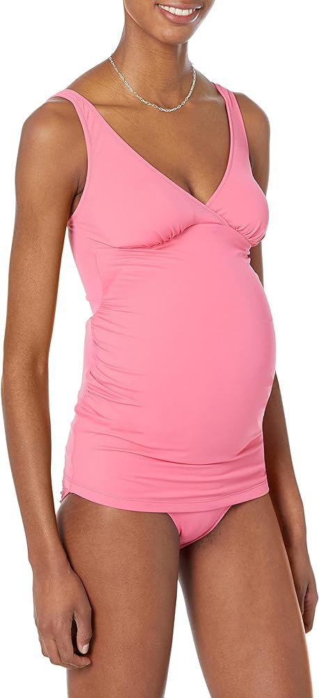 Amazon Essentials Women's Maternity Tankini Swim Top