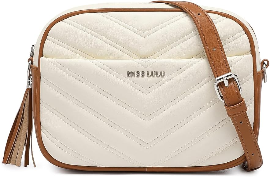 Miss Lulu Bolso Mujer Bolso Bandolera Mujer, Bolsos Pequeños Mujer, Pelle PU, Nero