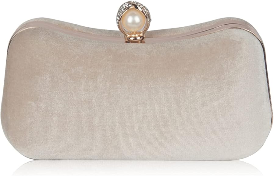 CORIOS Bolso Fiesta para Mujer Brillante Bolso de Noche Bolsa de Cadena Boda Cartera de Mano Bolso de Hombro Elegante Bolso Bandolera para Fiesta de Graduación Banquete Boda Albaricoque