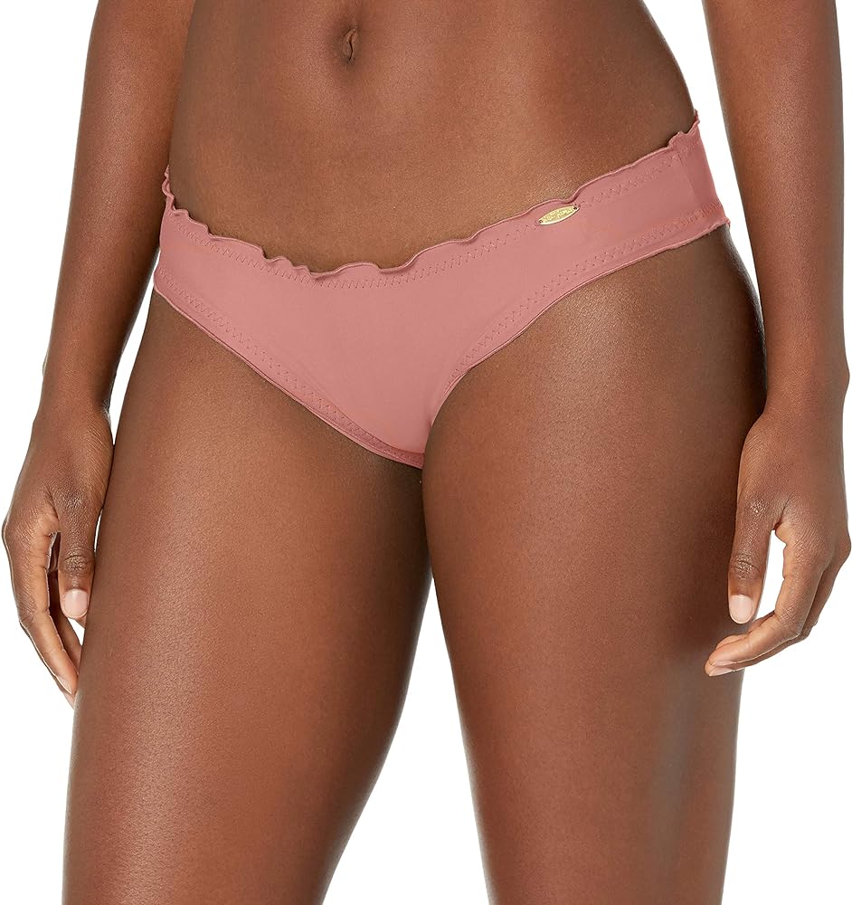 Luli Fama Women's Standard Cosita Buena Zig Zag Open Side Moderate Bikini Bottom