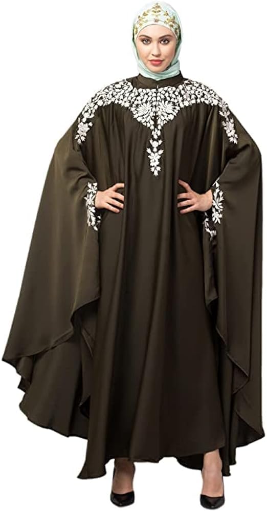 NAZNEEN Abaya Kaftans for Women Gown Maxi Dubai Caftan, Beautiful Moroccan Kaftan Farshad Dress Long Muslim Dress