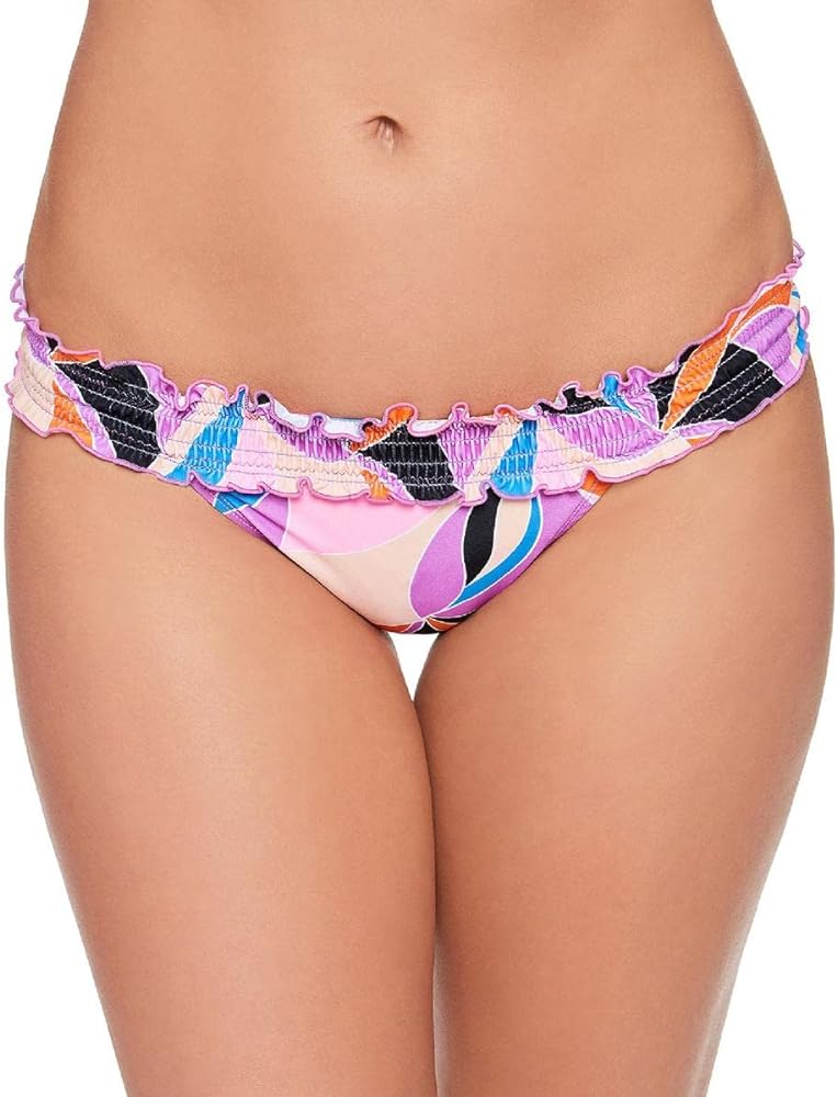 Womens Juniors Kaleidescope Hipster Swim Bottom Separates Purple XL