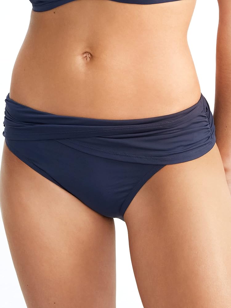 Bleu Womens Layered Hipster Swim Bottom Separates Navy 4