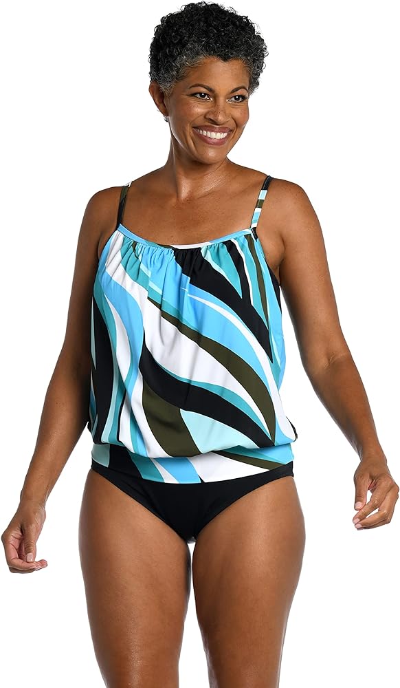 Maxine Of Hollywood Women's Bandeau Tankini Swimsuit Top